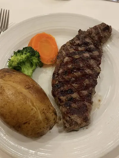 Steak from main dining room