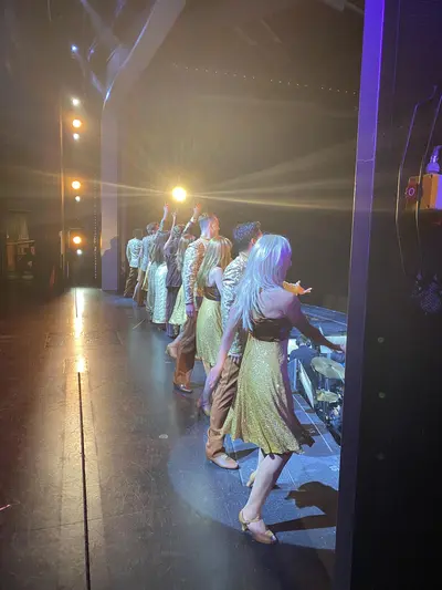 backstage view of show