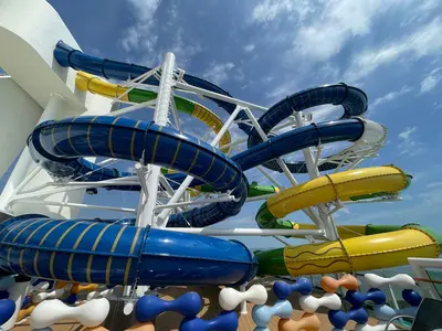 Water slides on Mariner of the Seas