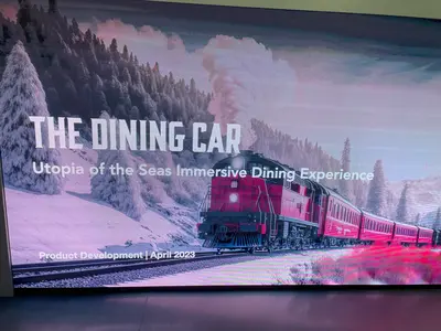 Dining car concept for Utopia of the Seas