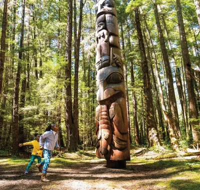 Alaska forest totem