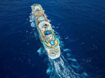 Aerial of Freedom of the Seas