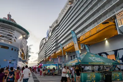 Party on the pier in Nassau