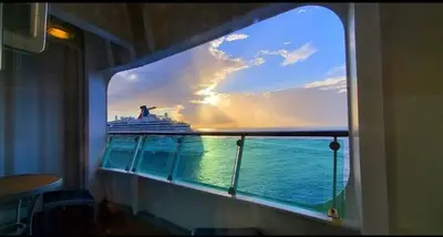 cruise ship balcony view