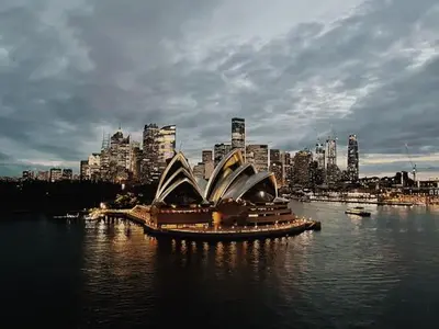 Sydney opera house ocean view