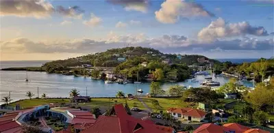 St Lucia view from cruise ship