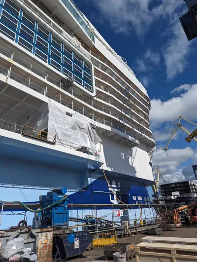 Icon of the Seas shipyard tour - August 2023