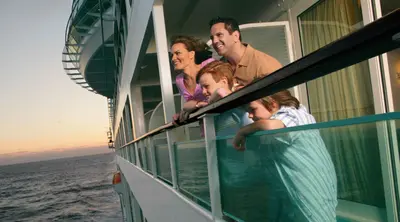 Family on balcony