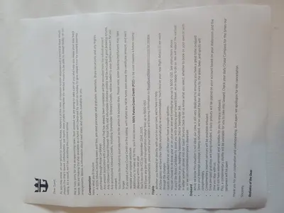 Letter sent to passengers on Radiance of the Seas