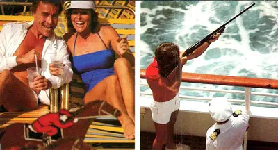 Activities on a 1980s cruise