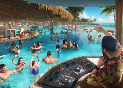 Hideaway Beach Club render