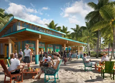 Hideaway Beach Club render