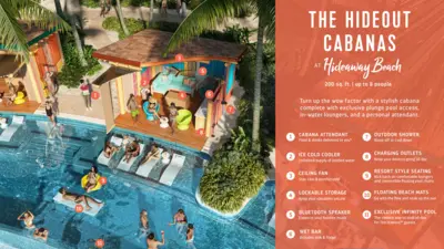 Hideout Cabana info