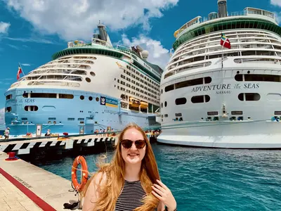 Voyager and Adventure of the Seas in Cozumel