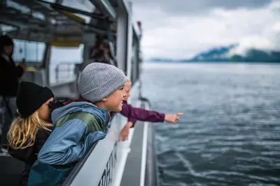 Kids on an Alaska cruise