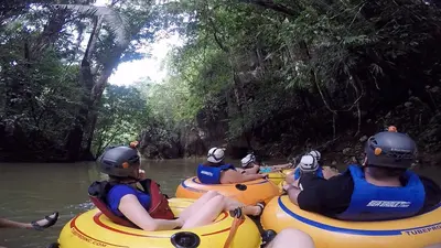 Cave tubing in Belize