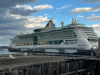 Serenade of the Seas docked in Portland