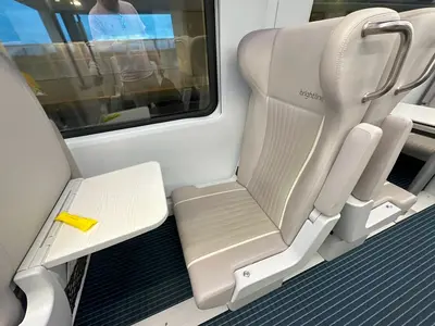 Seat on Brightline train