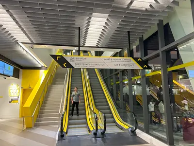 Brightline station escalator