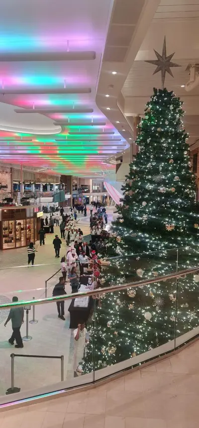 Christmas Tree on Icon of the Seas