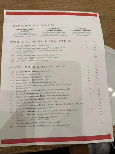 Icon of the Seas Chops Grille menu
