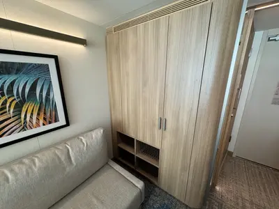 Closet in the Spacious Infinite Central Park Balcony Cabin on Icon of the Seas