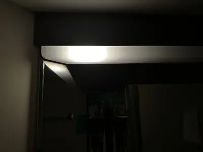 Nightlight inside bathroom