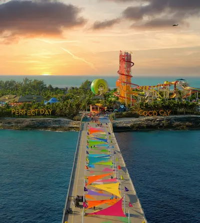 Sun setting at CocoCay