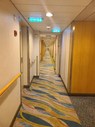 Hallway on Allure of the Seas