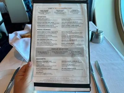 Holding the menu
