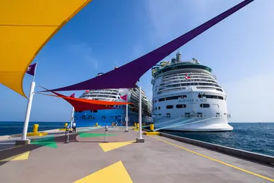 Mariner of the Seas at CocoCay dock