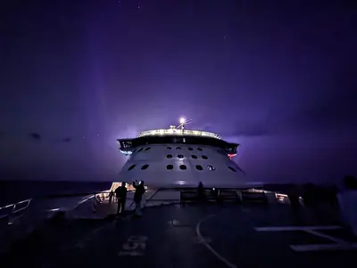Northern lights on Brilliance of the Seas