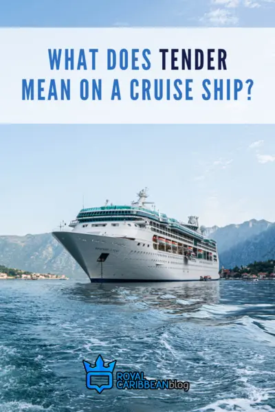 What does tender mean on a cruise ship?