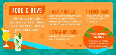 Food included at Royal Beach Club