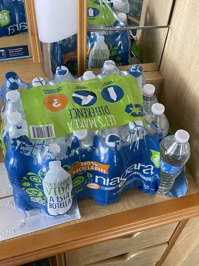 Bring bottled water