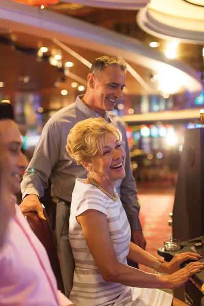 Woman gambling