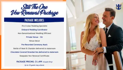 Vow renewal package