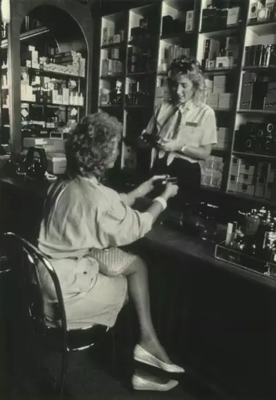 Woman in a shop