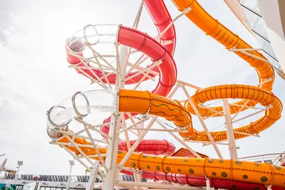 waterslides on Allure of the seas