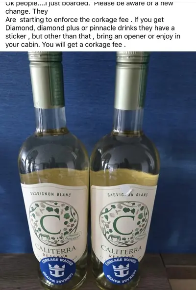 Corkage waived