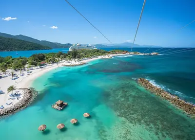Zip line on labadee