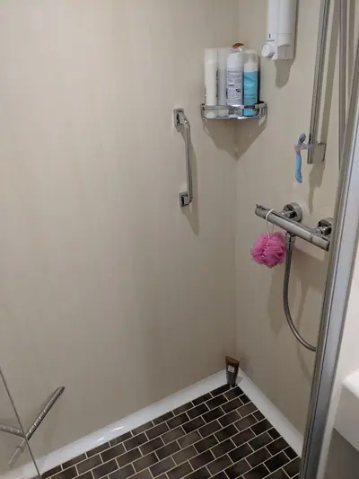 Shower in Studio cabin