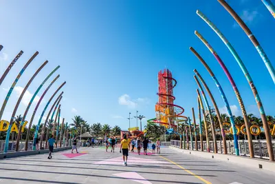 Walking down the pier