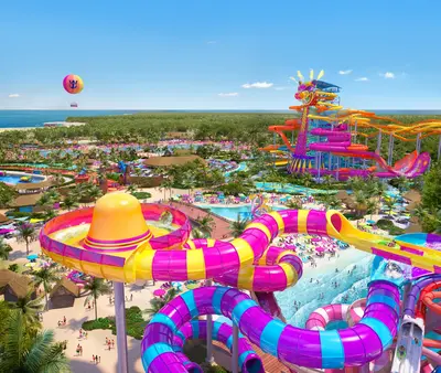 Sombrero Tower view at Perfect Day Mexico
