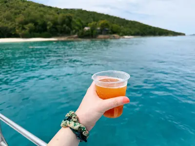 Royal-Signature-Excursion-St-Thomas-10 Rum Punch Mimosa on a catamaran in St. John
