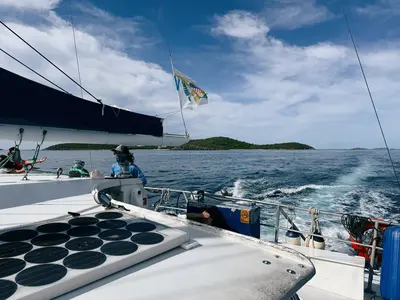 Royal-Signature-Excursion-St-Thomas-3 Catamaran sailing to St. John