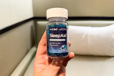 bottle of sleep aid from Amazon