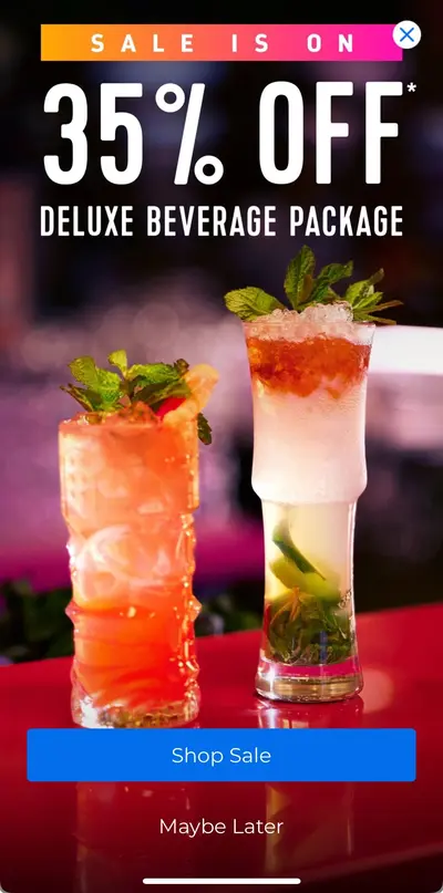Beverage package sale