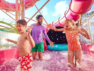 Raft slide on Icon of the Seas