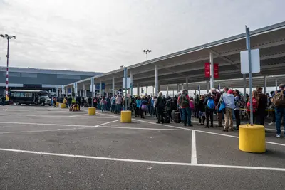 Line of people